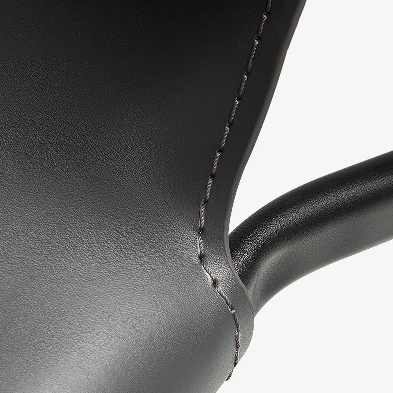 Contemporary Leather Dining Side Chair Matte Finish Solid Back Dining Chair (Set of 2) Clearhalo ' kitchen&dining_furn' 'Dining Chairs' 'Dining Tables & Seating' 'dining_chair' 'furn' 'furn_dining_chair' 'Furniture' 'furniture_dining_chair' 'Kitchen & Dining Furniture' 'kitchen' 1200x1200_eb15bafa-a8b3-405b-b2ed-9cd0701d5ffd