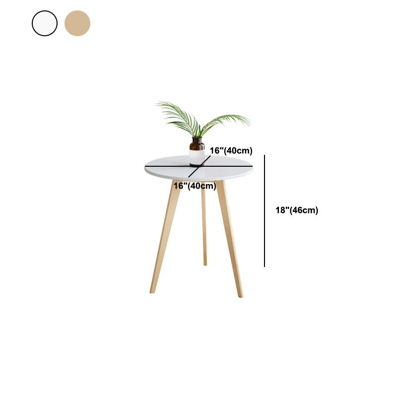 Tavolo da estremità laterale in stile contemporaneo a 3 gambe rotonde divano tavolo accento laterale