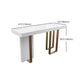 Kitchen Artificial Marble Counter Table Metal Base 40-inch Height Nordic Bar Table Clearhalo 'Bar Furniture' 'Bar Tables' 'bar_tables' 'furn' 'furn_bar_tables' 'Furniture' 'furniture_bar_tables' 'Kitchen & Dining Furniture' 1200x1200_eb1a9b6d-695d-48cd-bef8-0eeb9c6f7511