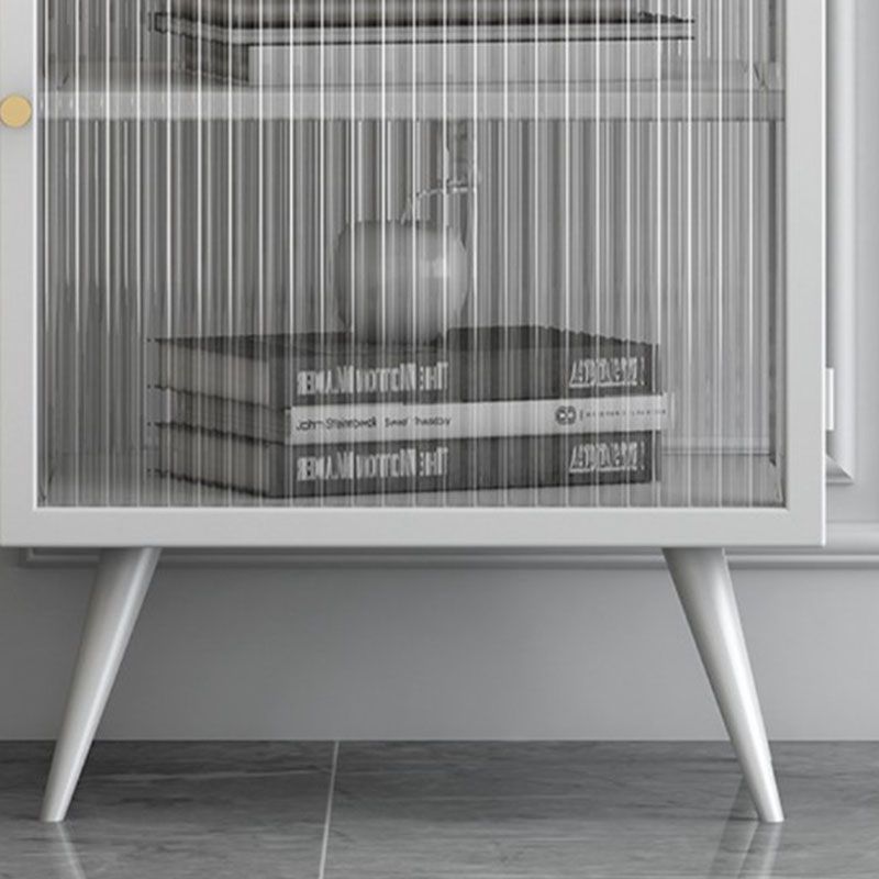 金属とガラスのナイトスタンドコンテンポラリーシェルフの夜のテーブルと脚