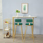 Industrial Style 41.3"H Bar Table Faux Marble White Top Specialty Bistro Table Clearhalo 'Bar Furniture' 'Bar Tables' 'bar_tables' 'furn' 'furn_bar_tables' 'Furniture' 'furniture_bar_tables' 'Kitchen & Dining Furniture' 'kitchen&dining_furn' 'kitchen' 1200x1200_eb22391a-7687-4b8f-8e0f-77e1f179ff02