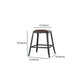 Industrial Leather Bar and Counter Stool Square Stool with 4 Legs Clearhalo 'Bar Furniture' 'Bar Stools' 'bar_stools' 'furn' 'furn_bar_stools' 'Furniture' 'Kitchen & Dining Furniture' 1200x1200_eb22c02b-5f9e-414f-9467-bb82155a381c