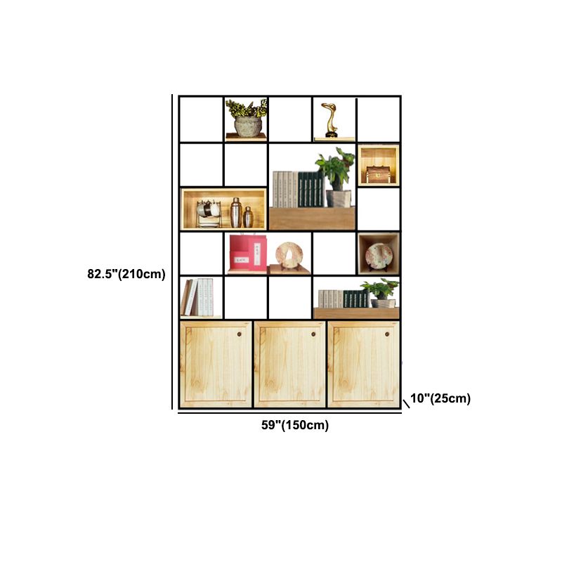 Mid-Century Modern Wine Bottle Rack Rubberwood Freestanding Wine Bottle Holder Clearhalo 'furn' 'furn_wine_racks' 'Furniture' 'Kitchen & Dining Furniture' 'Wine Racks' 'wine_racks' 1200x1200_eb235052-a7e7-468e-9a22-2f2fbce0ca29