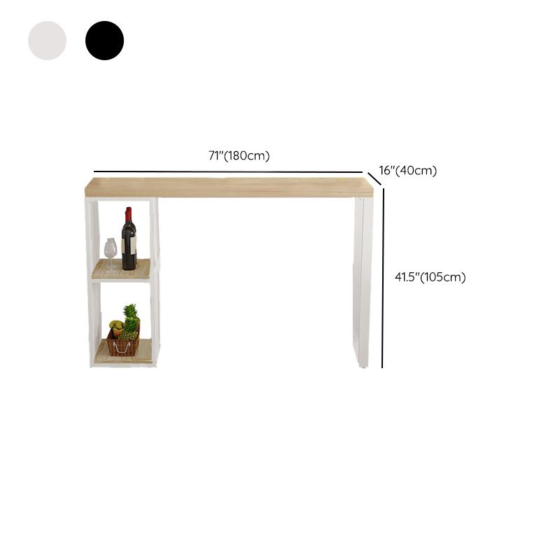 Glam Pub Height Dining Table Wooden Top Pub Table for Patio Use Clearhalo 'Bar Furniture' 'Bar Tables' 'bar_tables' 'furn' 'furn_bar_tables' 'Furniture' 'Kitchen & Dining Furniture' 1200x1200_eb243012-3266-4ccd-9da9-ef69cca864e2