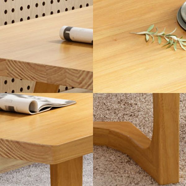 Solid Wood Dining Table Pine Wood Rectangle Table with Double Pedestal Base Clearhalo ' dining_table' 'Dining Tables & Seating' 'Dining Tables' 'furn' 'furn_dining_table' 'Furniture' 'furniture_dining_table' 'Kitchen & Dining Furniture' 'kitchen&dining_furn' 'kitchen' 'kitchen_dining_table' 1200x1200_eb265156-e8a0-45d5-b1dc-6ed62f6a2996
