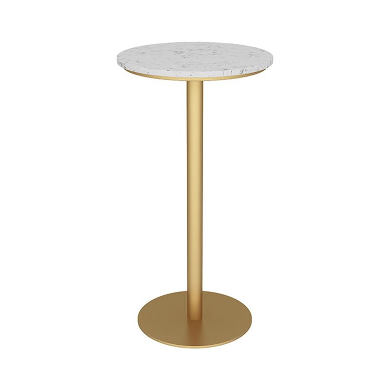 Glam Style Marble Top Counter Table Gold Base Bar Table for Living Room 42-inch Height Clearhalo 'Bar Furniture' 'Bar Tables' 'bar_tables' 'furn' 'furn_bar_tables' 'Furniture' 'furniture_bar_tables' 'Kitchen & Dining Furniture' 'kitchen&dining_furn' 'kitchen' 1200x1200_eb26f748-e2b1-480e-8096-a89ac322d323