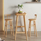 Moderne massief houten bartafel, rechthoekige eettafel voor de keuken