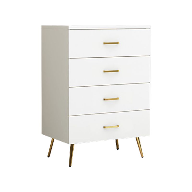 15.75 inch Wide Wood  Accent Chest with Drawers Metal Straight Legs
