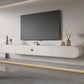 Modern Style Wall-mounted TV Console Slate TV Stand with Cabinet