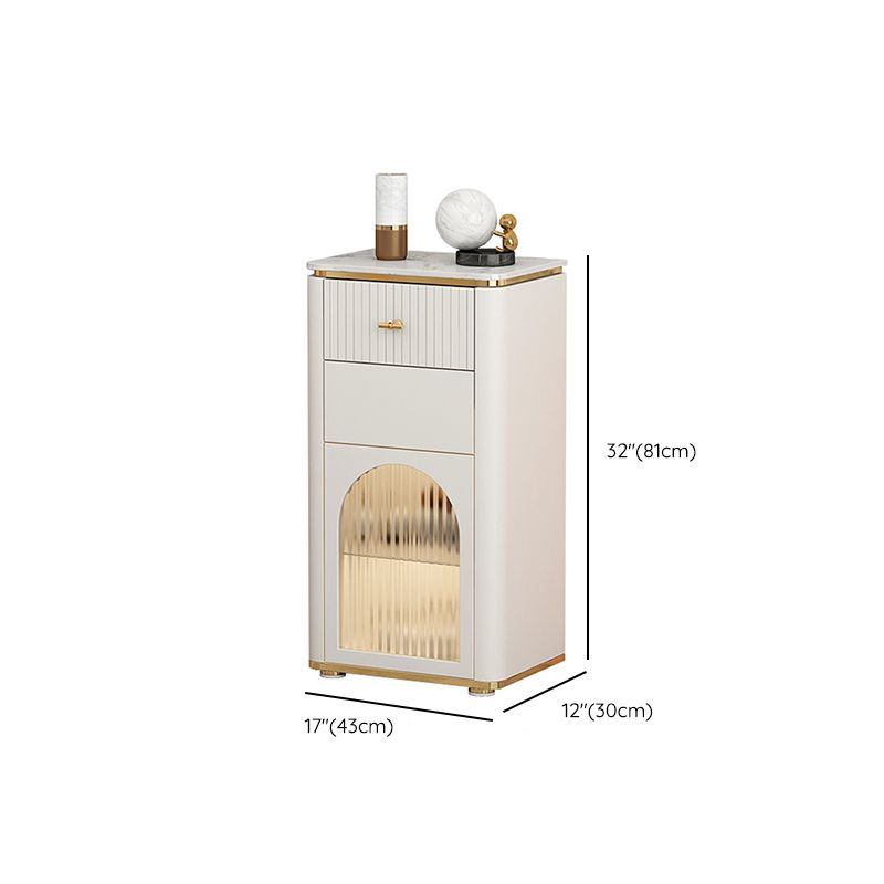 11,7 inch brede opbergkist Klassiek Glam-dressoir met 1/2/3 laden