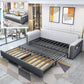 31"W Contemporary Sofa Bed Cushion Back Sleeper Sofa with Storage