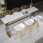 Rectangle Sintered Stone Dining Table Black and Metal Base Bar Table Clearhalo 'Bar Furniture' 'Bar Tables' 'bar_tables' 'furn' 'furn_bar_tables' 'Furniture' 'Kitchen & Dining Furniture' 1200x1200_eb2ee03f-dcae-4d57-8ddf-b92cc8291245