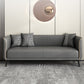 Tuxedo Arm Standard Sofa 25,98 "H Moderne stijl Single Cushion Faux lederen bank