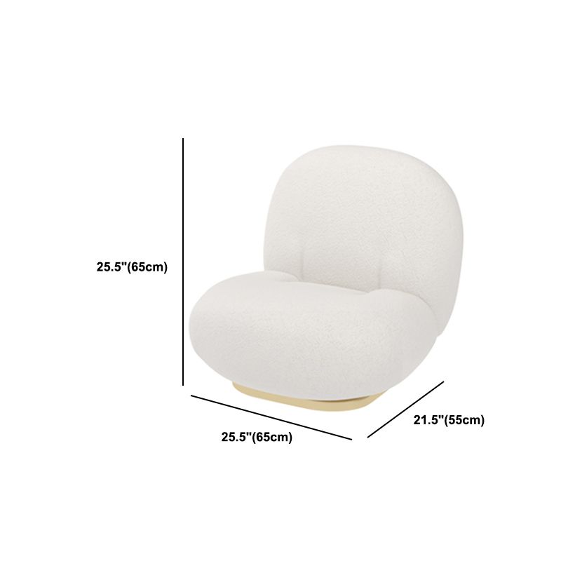 Divano di lana contemporaneo a bracciolo a braccia di divano posteriore in beige per soggiorno