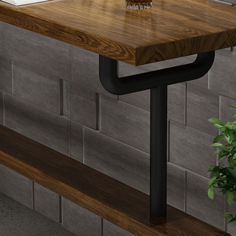Industrial Wood Bar Set Wood 1/2/4/7/9 Pieces Rectangle Trestle Bistro Set in Natural Clearhalo 'Bar Furniture' 'furn' 'furn_home_bar_bar_sets' 'Furniture' 'Home Bars & Bar Sets' 'home_bar_bar_sets' 'Kitchen & Dining Furniture' 1200x1200_eb2fead7-f73a-406d-964a-aa0f1bdafc00