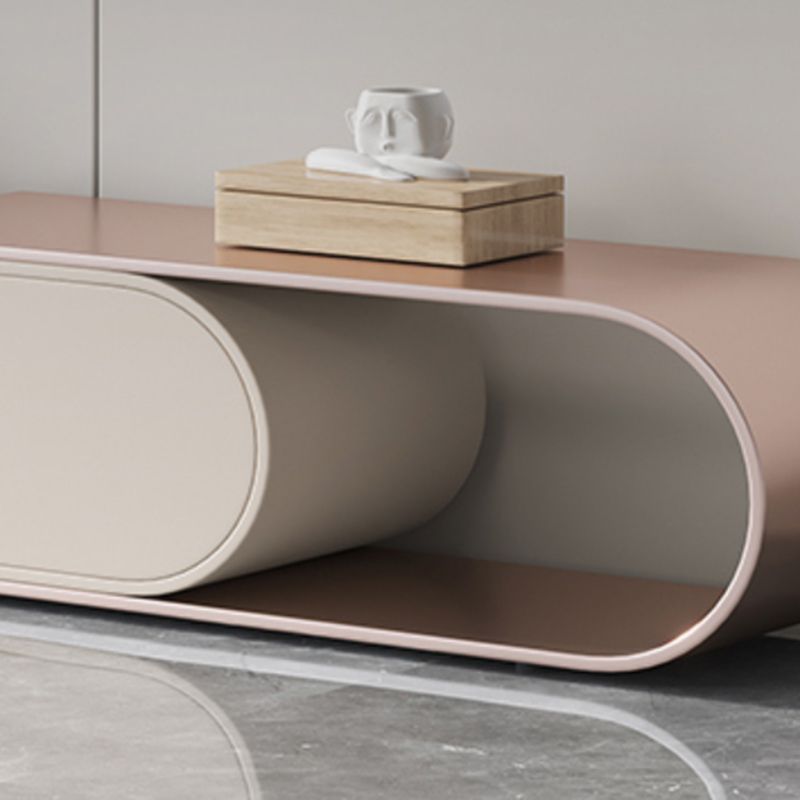 Glam Stone TV Console Media Console Open Storage Console with Drawer Clearhalo 'furn' 'furn_tv_stands_entertainment_centers' 'Furniture' 'Living Room Furniture' 'TV Stands & Entertainment Centers' 'TV Stands & Media Storage Furniture' 'tv_stands_entertainment_centers' 1200x1200_eb329199-92a1-461d-a054-1ab8d9ffb676