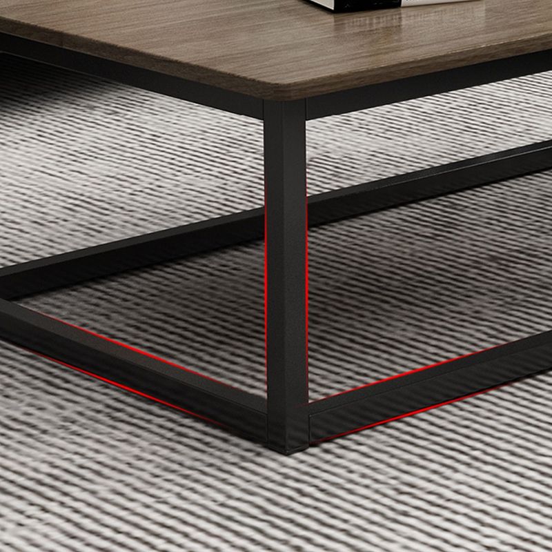 Wood Frame Coffee Table Modern Rectangle Cocktail Table in Natural Clearhalo 'Coffee & Accent Tables' 'Coffee Tables' 'coffee_tables' 'furn' 'furn_coffee_tables' 'Furniture' 'furniture_coffee_tables' 'Living Room Furniture' 1200x1200_eb32e0ab-6d42-49e4-870a-c9c2ef25bab8