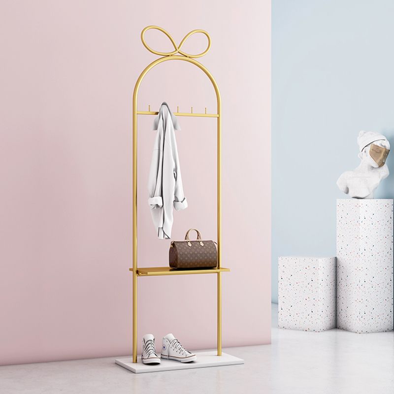 Hall Tree Splendido appendiabiti in metallo Scaffale di stoccaggio della sala con ganci
