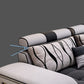Contemporary Pillow Top Arm Sofa with Storage Adjustable Backrest Pillow Sofa Clearhalo 'furn' 'furn_sectionals' 'Furniture' 'furniture_sectionals' 'kitchen' 'kitchen_sectionals' 'Living Room Furniture' 'Sectionals' 1200x1200_eb33a60c-2e54-4b95-a92b-a03b1cfedc9a