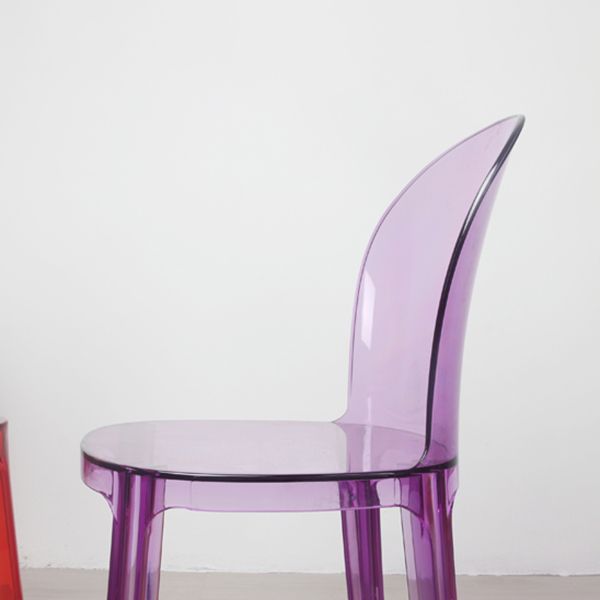 Sedie da cucina contemporanea acriliche sedie senza braccio 16.1 "