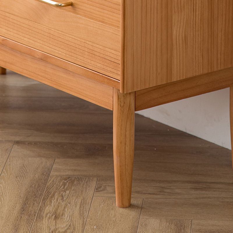 Pin Slonge à restauration en bois massif du buffet 4-Drawer avec étagères réglables