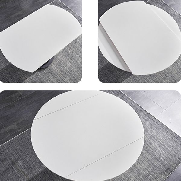 Modern 1/3/4/5/7 Pieces Steel Dining Table Set with White Sintered Stone Top Dinette Set Clearhalo 'Dining Room Sets' 'Dining Tables & Seating' 'dining_room_set' 'furn' 'furn_dining_room_set' 'Furniture' 'furniture_dining_room_set' 'Kitchen & Dining Furniture' 'kitchen&dining_furn' 'kitchen' 1200x1200_eb36f85f-0954-435e-a070-6e7b5a76bf87