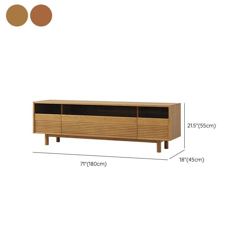 Scandinavian Media Console Wooden TV Console for Living Room Clearhalo 'furn' 'furn_tv_stands_entertainment_centers' 'Furniture' 'Living Room Furniture' 'TV Stands & Entertainment Centers' 'TV Stands & Media Storage Furniture' 'tv_stands_entertainment_centers' 1200x1200_eb37515d-a19d-4ce0-976e-d296c4f9093c