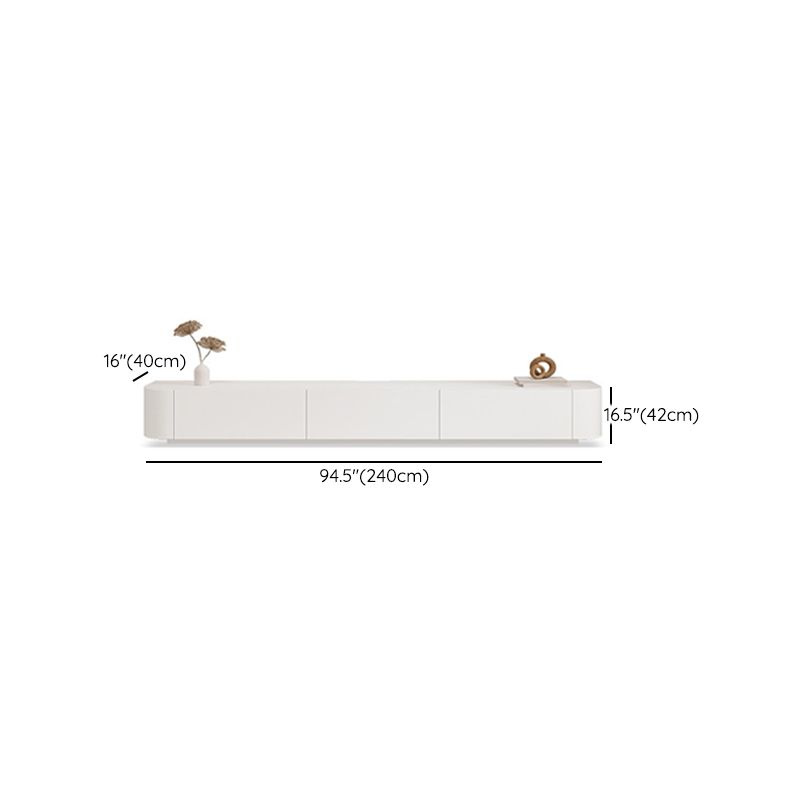 White Faux Wood Media Console Contemporary TV Stand Console with Drawers Clearhalo 'furn' 'furn_tv_stands_entertainment_centers' 'Furniture' 'Living Room Furniture' 'TV Stands & Entertainment Centers' 'TV Stands & Media Storage Furniture' 'tv_stands_entertainment_centers' 1200x1200_eb3862f6-1504-46c6-8889-8a094e60c8d2
