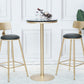 Stone Bar Dining Table Glam Round /Square Bar Table with Pedestal for Dining Room Clearhalo 'Bar Furniture' 'Bar Tables' 'bar_tables' 'furn' 'furn_bar_tables' 'Furniture' 'furniture_bar_tables' 'Kitchen & Dining Furniture' 1200x1200_eb39c70d-aca3-401a-bbee-0112994f3009