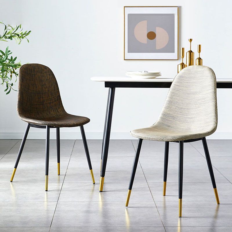 Scandinavian Design Plastic Dining Armless Chairs Solid Back Armless Side Chair Clearhalo ' kitchen&dining_furn' 'Dining Chairs' 'Dining Tables & Seating' 'dining_chair' 'furn' 'furn_dining_chair' 'Furniture' 'furniture_dining_chair' 'Kitchen & Dining Furniture' 'kitchen' 1200x1200_eb3abb92-abed-40f1-8fc3-c8723dd66f98