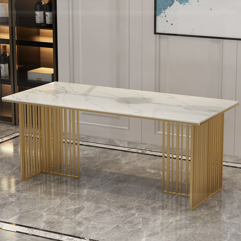 Luxury 1/5 Pieces Rectangle Dining Set Sintered Stone Dining Table with Leather Chairs Clearhalo 'Dining Room Sets' 'Dining Tables & Seating' 'dining_room_set' 'furn' 'furn_dining_room_set' 'Furniture' 'furniture_dining_room_set' 'Kitchen & Dining Furniture' 1200x1200_eb3c0d1d-dc0d-401a-a004-203a3958c453