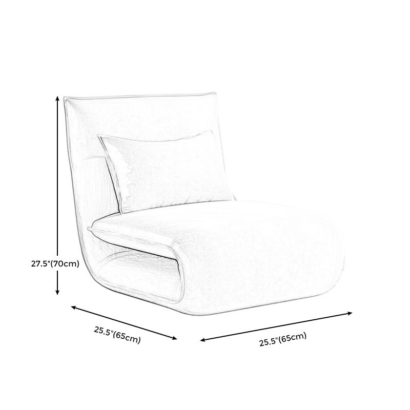 Sedia convertibile in lino 25,6 "l x 25,6" w x 27,5 "sedia H per soggiorno e camera da letto