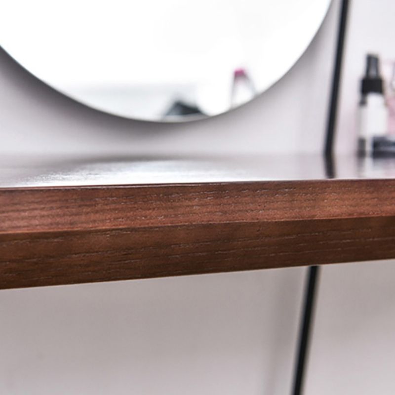 Grand Walnut Make-up Vanity 17.71" Wide Ash Vanity Tables Scandinavian Clearhalo 'Bedroom Furniture' 'furn' 'furn_makeup_vanities' 'Furniture' 'Makeup Vanities' 'makeup_vanities' 1200x1200_eb3e0717-4d1f-48db-a32d-80e547b03f3e