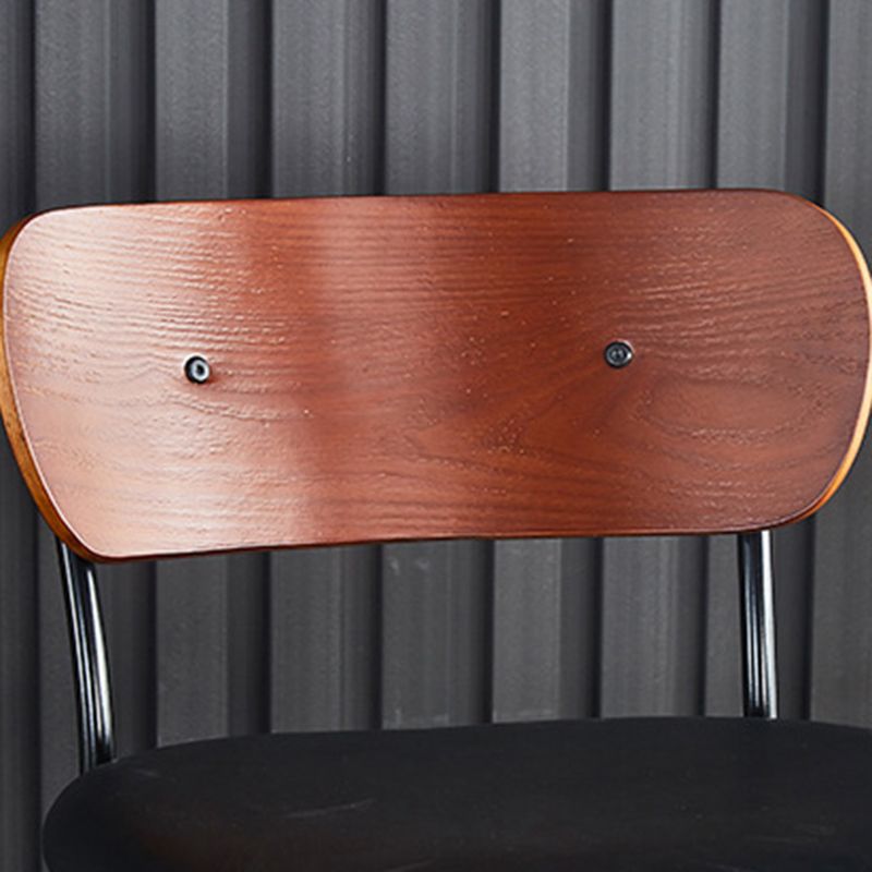 Scandinavian Black Iron Counter Stools Wood Low Back Bar Stools (Set of 2) Clearhalo 'Bar Furniture' 'Bar Stools' 'bar_stools' 'furn' 'furn_bar_stools' 'furniture_bar_stools' 'Kitchen & Dining Furniture' 'kitchen&dining_furn' 'kitchen' 'kitchen_furn' Furniture' 1200x1200_eb412953-2bae-46e6-ae87-b94679691f19