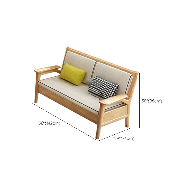 Solid Wood Sectional Sofas Solid Wood Natural Color Sectional Couch Clearhalo 'furn' 'furn_sectionals' 'Furniture' 'Living Room Furniture' 'Sectionals' 1200x1200_eb424b06-1222-434d-9154-9e6527791830