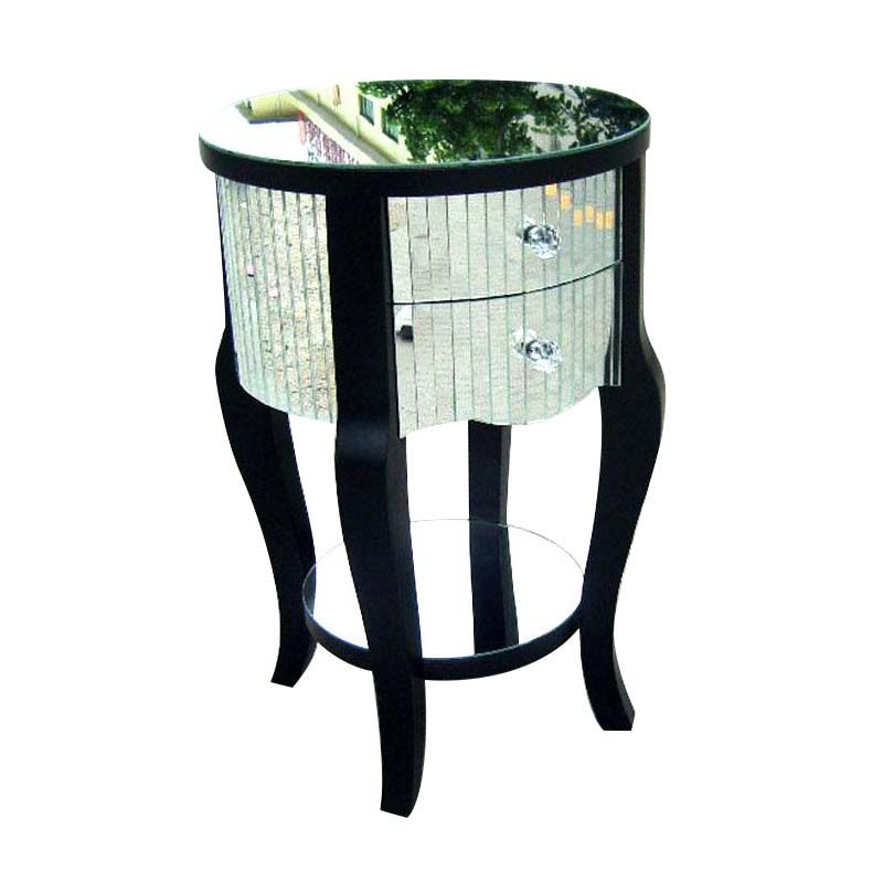 Tapa del lado superior de vidrio redonde