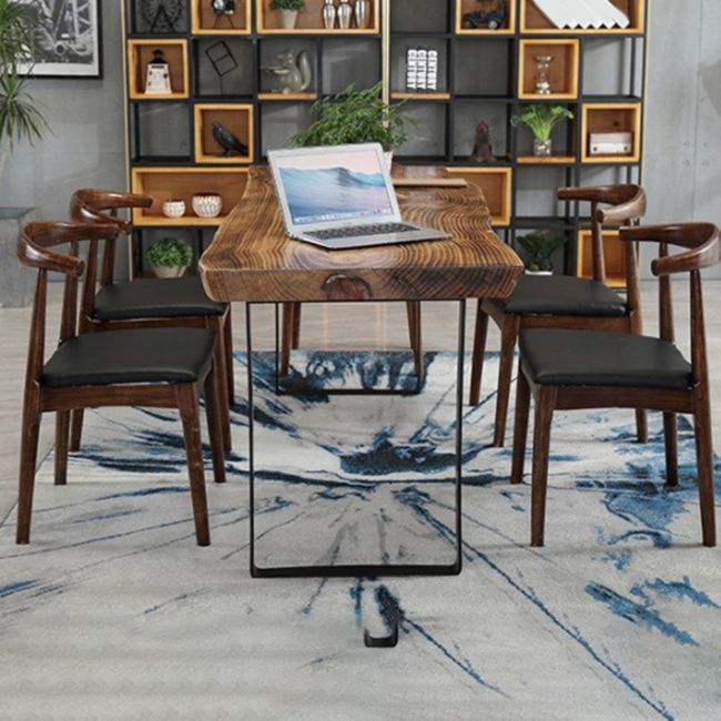 Rechteck im industriellen Stil Rechteck Holz Tisch Set 1/2/7 Stück Essset für Küche