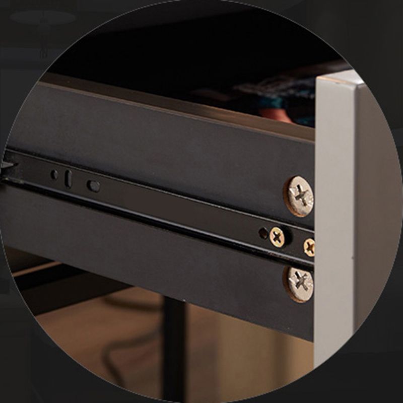 マルチカラーチョイスウッドカウンタートップナイトスタンドを備えたスクエアメタル