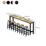 Zeitgenössischer Holz Bar Esstisch Rechteck Tisch für Wohnzimmer