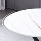 Modern Style Round Dinner Table Sintered Stone Table with Metal Base for Home Use Clearhalo ' dining_table' 'Dining Tables & Seating' 'Dining Tables' 'furn' 'furn_dining_table' 'Furniture' 'furniture_dining_table' 'Kitchen & Dining Furniture' 'kitchen&dining_furn' 'kitchen' 'kitchen_dining_table' 1200x1200_eb49a41d-3f34-4757-b446-df736d69c5e5