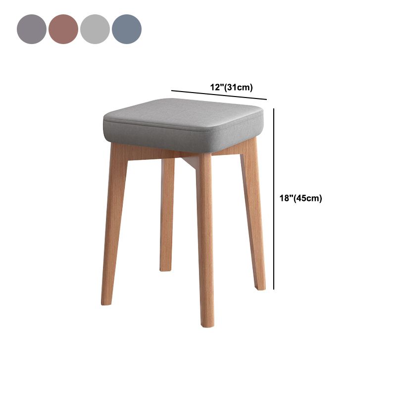 Indoor Cotton Ottoman Tear Resistant with Four Legs Cube Ottoman Square Modern Clearhalo 'furn' 'furn_ottomans_poufs' 'Furniture' 'Living Room Furniture' 'Ottomans & Poufs' 'ottomans_poufs' 1200x1200_eb4b457b-6b96-46f4-b0f5-0e588b7f6dcf