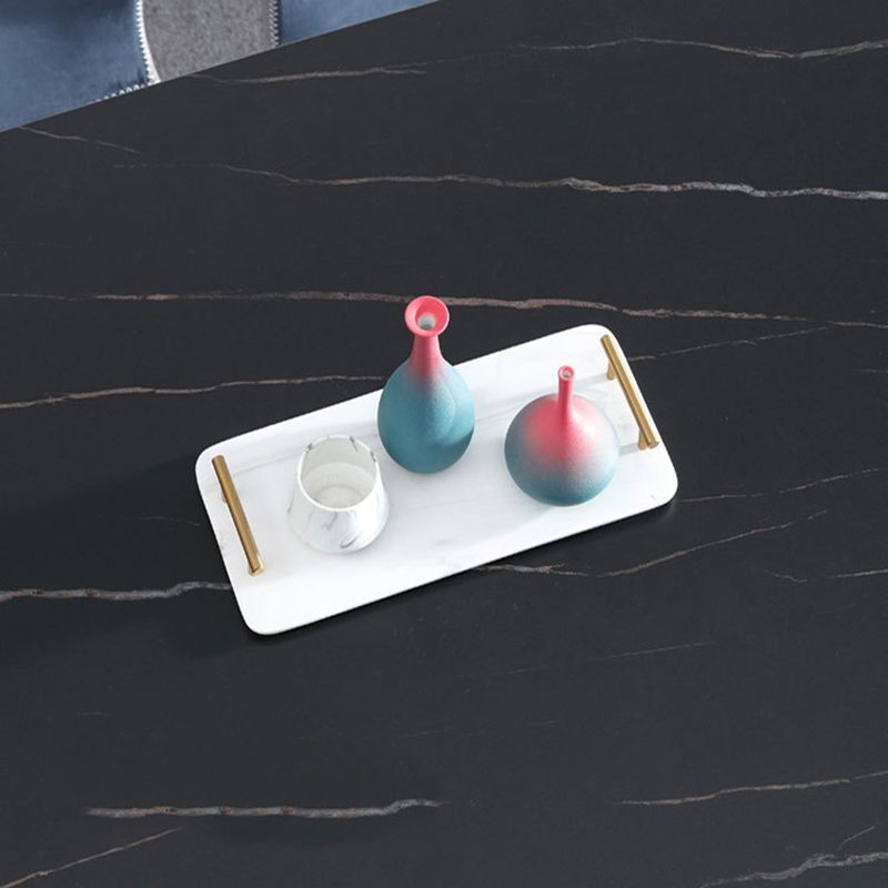 Table d'appoint à accent carré de pierre 20,87 pouces de haut