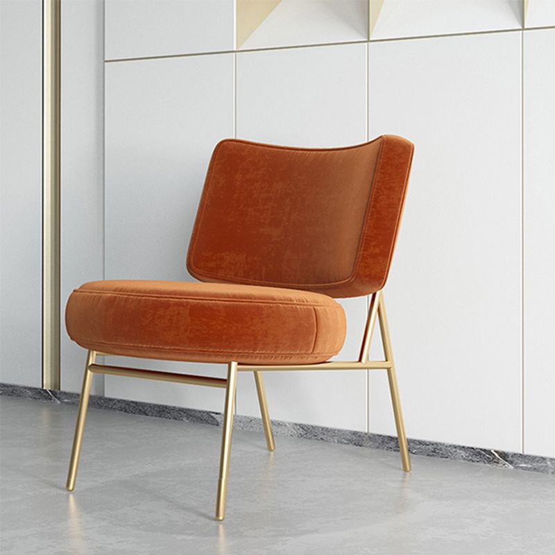 Glam Style 26" Wide Fixed Back 4 Legs Sponge Armless Side Chair