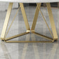 Round Sintered Stone Dining Table Modern Turntable Furniture with Metal Base for Office