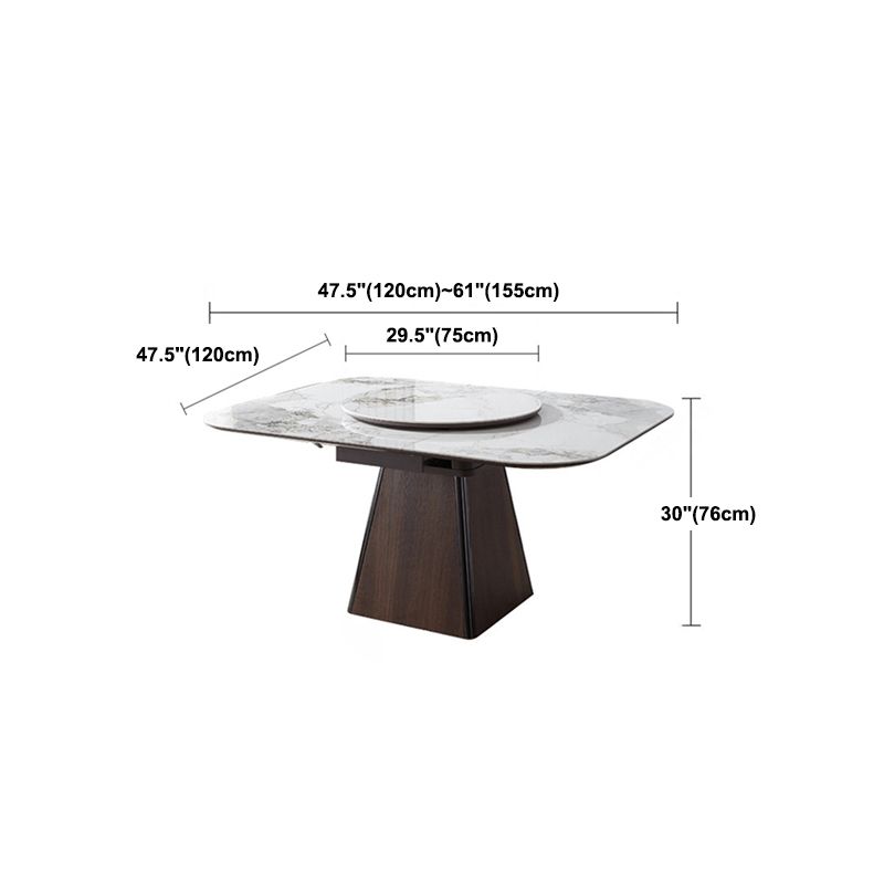 Ensemble de table carré de table de pierre fritté contemporaine 1/2/5/7/9 Pièces