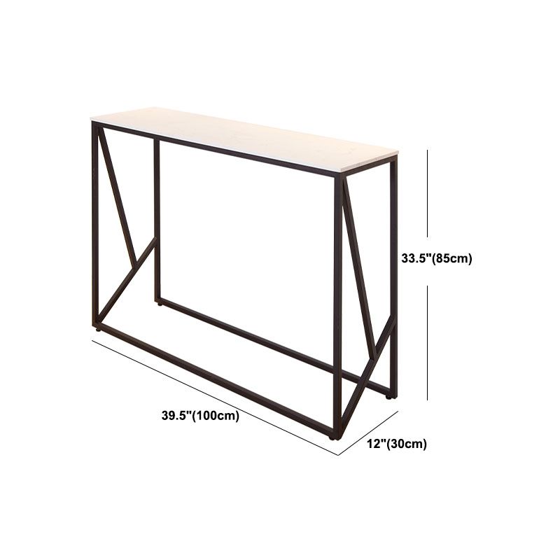 16 "W Moderne stenen console Tafelbestendig frame Accent Table voor Hall