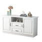 Moderne Holz -TV -Ständer Open Storage TV -Konsole mit Schubladen und Türen, 16 "D x 27,5" H