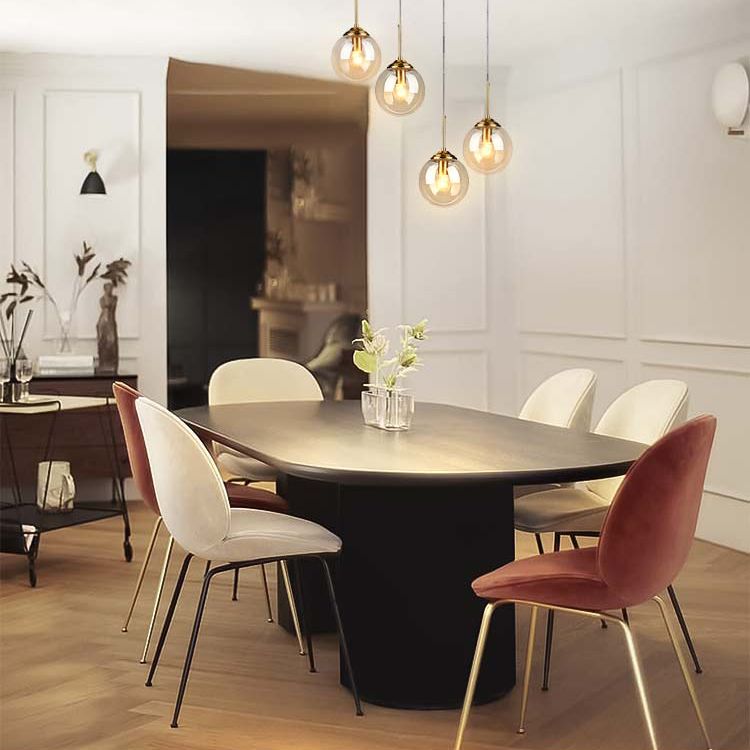 Modern Style Oval Table Solid Wood Double Pedestal Dining Room Furniture Clearhalo 'Dining Tables & Seating' 'Dining Tables' 'dining_table' 'furn' 'furn_dining_table' 'Furniture' 'furniture_dining_table' 'Kitchen & Dining Furniture' 1200x1200_eb4d4c07-f1af-45a9-bd79-96f437028f64