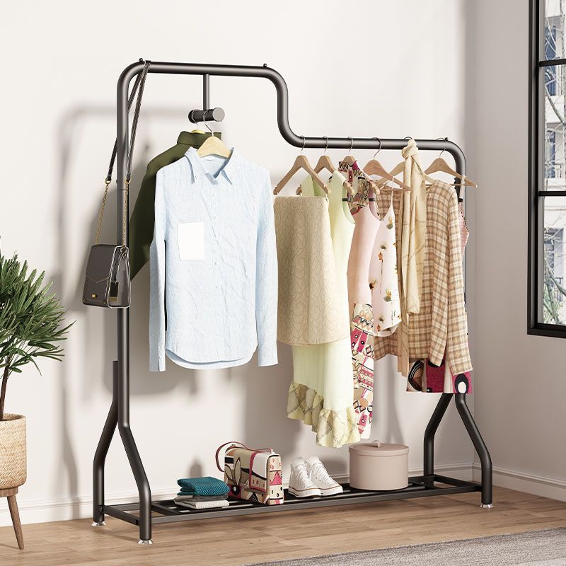 Albero moderno della sala in metallo con tappeto per appendiabiti per manuali da stoccaggio