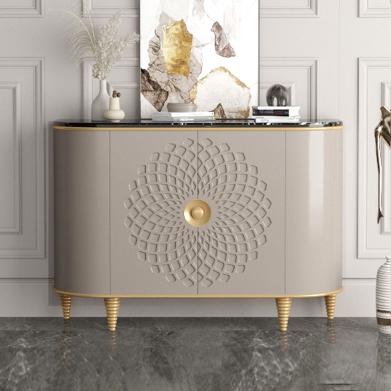 31.5"L Luxurious Buffet Server Artificial Marble Top Dining Server for Living Room Clearhalo 'buffet_sideboard' 'Buffets & Sideboards' 'furn' 'furn_buffet_sideboard' 'Furniture' 'Kitchen & Dining Furniture' 1200x1200_eb4e1b84-7674-4bd0-9b55-763916d5c6f2